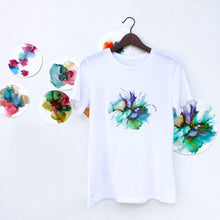 Load image into Gallery viewer, Just Breathe: White Graphic Tees by LaraMari - Designberries