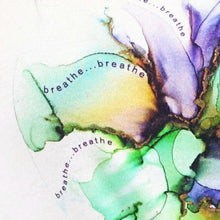 Load image into Gallery viewer, Just Breathe: White Graphic Tees by LaraMari - Designberries