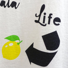 Load image into Gallery viewer, Life. Lemon. Limonata: White Graphic Tees - Designberries
