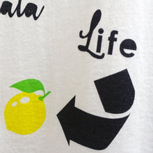 Load image into Gallery viewer, Life. Lemon. Limonata: White Graphic Tees - Designberries