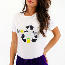 Load image into Gallery viewer, Life. Lemon. Limonata: White Graphic Tees - Designberries
