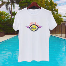 Load image into Gallery viewer, Miami Gives You Wings: White Graphic Tees - Designberries