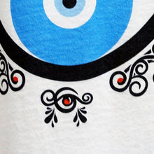 Load image into Gallery viewer, Genuinely Nazar: White Graphic Tees - Designberries