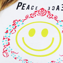 Load image into Gallery viewer, Smile On You: White Graphic Tees - Designberries