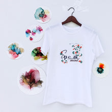 Load image into Gallery viewer, Speak Your Mind: White Graphic Tee by LaraMari - Designberries