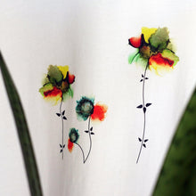 Load image into Gallery viewer, Eastern. Tropical. Blooms: White Graphic Tees by LaraMari - Designberries