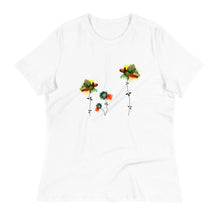 Load image into Gallery viewer, Eastern. Tropical. Blooms: White Graphic Tees by LaraMari - Designberries