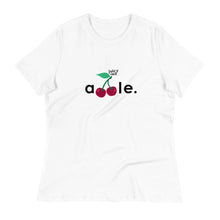 Load image into Gallery viewer, A Juicy. Red. Apple: White Graphic Tees - Designberries