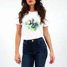 Load image into Gallery viewer, Just Breathe: White Graphic Tees by LaraMari - Designberries
